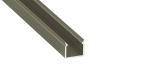 Lumines profile type SEI anodized inox, 3 m